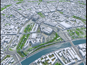 Moscow city Russia 150km Modèle 3D