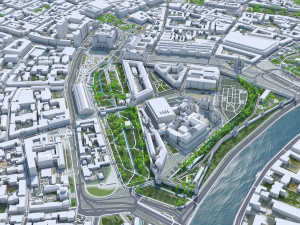 Moscow city Russia 150km Modèle 3D