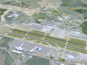 Moscow city Russia 150km Modèle 3D