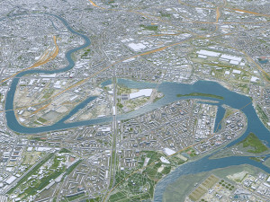 Moscow city Russia 150km Modèle 3D
