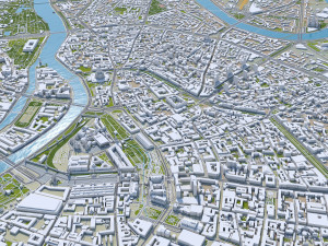 Moscow city Russia 150km Modèle 3D