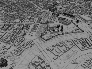 Moscow city Russia 150km Modèle 3D