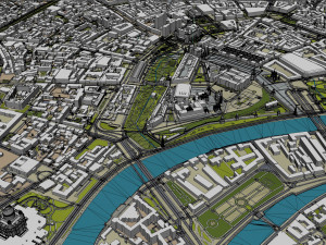 Moscow city Russia 150km Modèle 3D