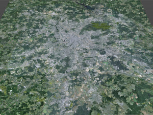 Moscow city Russia 150km Modèle 3D