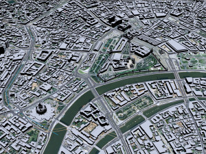 Moscow city Russia 150km Modèle 3D