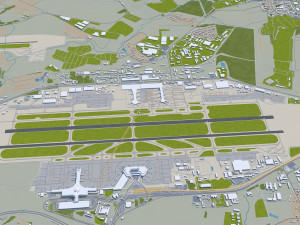 Moscow city Russia 150km Modèle 3D