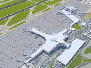 Moscow city Russia 150km Modèle 3D