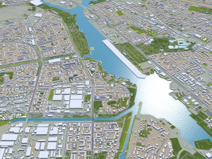 Moscow city Russia 150km Modèle 3D