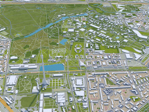 Moscow city Russia 150km Modèle 3D