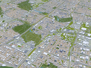 Moscow city Russia 150km Modèle 3D