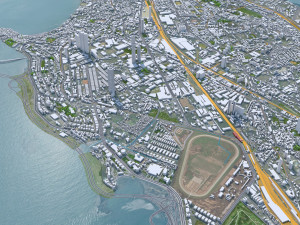 Mumbai city India 50km 3D Model