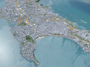 Mumbai city India 50km 3D Model