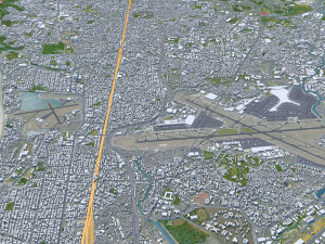 Mumbai city India 50km 3D Model