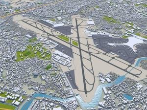 Mumbai city India 50km 3D Model