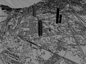 Mumbai city India 50km 3D Model
