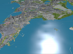 Mumbai city India 50km 3D Model