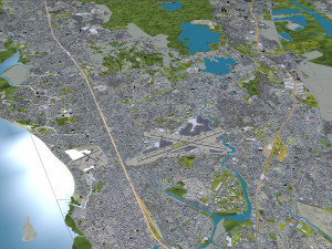 Mumbai city India 50km 3D Model
