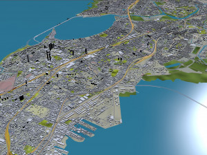 Mumbai city India 50km 3D Model