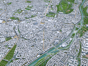 Munich city Germany 90km Modelo 3D