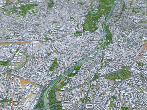 Munich city Germany 90km Modelo 3D