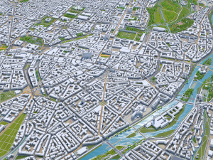 Munich city Germany 90km Modelo 3D