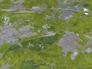 Munich city Germany 90km 3D Model