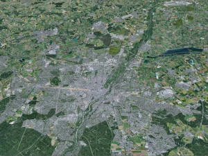 Munich city Germany 90km 3D Model