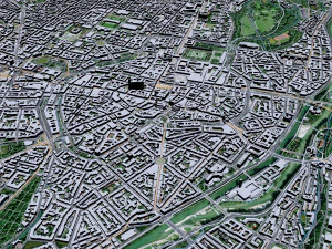 Munich city Germany 90km 3D Model