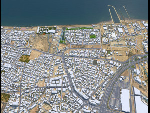 Muscat city Oman 60km 3D Модель