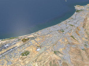 Muscat city Oman 60km 3D Модель