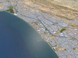 Muscat city Oman 60km 3D Model