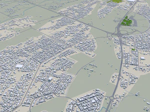 Muscat city Oman 60km 3D Model
