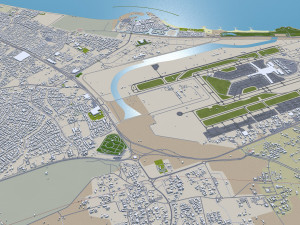 Muscat city Oman 60km 3D Модель