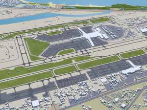 Muscat city Oman 60km 3D Model