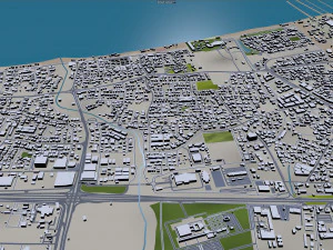 Muscat city Oman 60km 3D Model