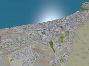 Muscat city Oman 60km 3D Model