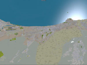 Muscat city Oman 60km 3D Model