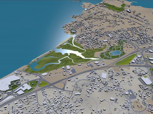 Muscat city Oman 60km 3D Model