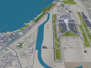 Muscat city Oman 60km 3D Модель