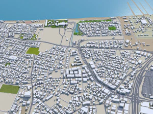 Muscat city Oman 60km 3D Model