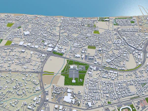 Muscat city Oman 60km 3D Model