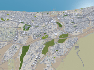 Muscat city Oman 60km 3D Модель