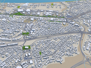 Muscat city Oman 60km 3D Модель