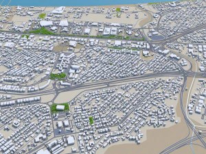 Muscat city Oman 60km 3D Model