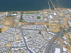 Muscat city Oman 60km 3D Model