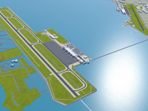 Nagasaki city Japan 60km Model 3D
