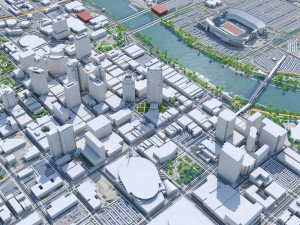 Nashville Tennessee USA 60km 3D-Modell