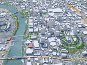 Nashville Tennessee USA 60km 3D-Modell