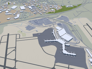 Nashville Tennessee USA 60km 3D-Modell