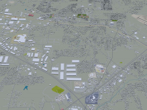 Nashville Tennessee USA 60km 3D-Modell